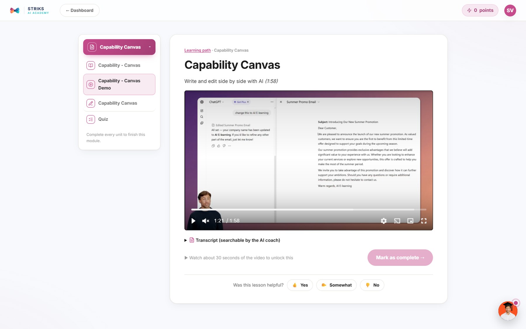 Video lesson